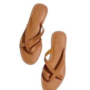 New Madewell Boardwalk Leather Sandal